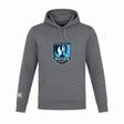 The Minneapolis Mayhem Rugby Club Lightweight Hoodie by Canterbury is a gray sweatshirt featuring the team logo on the chest and a small WRS Canterbury brand logo on the left sleeve. Custom made for both style and comfort, it’s perfect for showing your team pride.