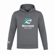 The NC Rugby Academy - Megalodons Club Lightweight Hoodie by WRS Canterbury features a shark logo and "Megalodons NC Rugby Academy" on the front, plus a small Canterbury logo on the left sleeve. Custom made for comfort and style.