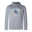 The Milwaukee Barbarians Rugby Club Lightweight Hoodie by Canterbury features the club crest and logo on the chest. This light gray hoodie is custom made by WRS Canterbury.