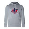 The Nebraska Rugby Referee Society Club Lightweight Hoodie by WRS Canterbury features a front pocket and the society logo in red, white, and blue on the chest. Made from durable polyester for comfort.