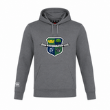 The Kingwood Rugby Club Lightweight Hoodie by WRS Canterbury features the club crest and "EST Kingwood Rugby 2007" on the chest, plus a white Canterbury logo on the sleeve—custom made for comfort and style.