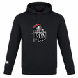 The Birmingham Iron Women's Football Club Lightweight Hoodie by WRS Canterbury features a medieval knight and sword logo on the chest and a custom Canterbury logo on the left sleeve.
