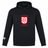 Lightweight, custom-made black Legion Academy Club Lightweight Hoodie by Canterbury, featuring a front kangaroo pocket and a red “LEGION SD ACADEMY” emblem on the chest.