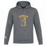 The Spartan Youth Rugby Club Lightweight Hoodie by WRS Canterbury features a yellow and white Spartan helmet graphic, "SPARTAN YOUTH RUGBY" on the front, and a Canterbury logo on the left sleeve. Ideal for active youth wear.