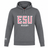 The WRS Canterbury East Stroudsburg University Club Lightweight Hoodie features "ESU RUGBY" in bold white/red on the front and a Canterbury Club white logo on the left sleeve.