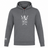 Lightweight gray Cal Lutheran University Club Lightweight Hoodie by Canterbury featuring a white printed crest with a helmet, crossed swords, a cross, and the year 1968 on the chest.