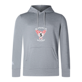 The WRS Canterbury Superior Rugby Club Lightweight Hoodie has "Superior Rugby" and a winged "S" logo in white and red on light gray, plus a drawstring hood and roomy kangaroo pocket for comfort.