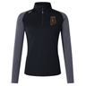 Aging Alabama Rugby Players Women’s Elite First Layer by Canterbury in black and grey with an Alabama state outline logo on the chest.