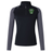 Black and grey EMB Canterbury Rock Rugby Women’s Elite First Layer long-sleeve quarter-zip athletic shirt featuring a Rock Rugby Lions logo on the chest.
