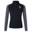 The EMB Canterbury Birmingham Iron Women's Elite First Layer is a black and grey long-sleeve pullover with a quarter-zip, "IRON" logo with red rooster on the left chest, featuring VapoDri moisture-wicking technology for comfort.