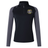 The Winchester Cannons Women's Elite First Layer by EMB Canterbury is a black and gray long-sleeve pullover with VapoDri tech, a quarter-zip front, and a crest logo on the left chest.