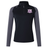 Black and gray long-sleeve quarter-zip Western Carolina University Women’s Elite First Layer by Canterbury featuring a rugby emblem on the chest.