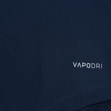 Close-up of the Women's Canterbury Elite First Layer in dark blue, featuring the "VAPODRI" logo and innovative honeycomb fabric design by Canterbury for optimal performance.
