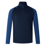 The men's navy Canterbury Elite First Layer half zip pullover with VapoDri technology.