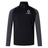 The Highlanders Rugby NC Elite First Layer by Canterbury, from EMB Canterbury, is a black and gray long-sleeve rugby jersey with a quarter-zip front featuring the 'Highlands Rugby' logo on the left chest. This jersey incorporates VapoDri technology for quick-drying comfort.