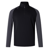 The Canterbury Elite First Layer, a Canterbury men's black and grey half zip top, is perfect for training attire. This top is equipped with VapoDri technology to keep you cool and comfortable during your workouts.