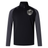 Black and dark gray long-sleeve quarter-zip ICRON Elite First Layer by Canterbury with a rugby-themed logo on the chest.