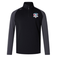 The SWFL Lady Hammerheads Elite First Layer by WRS Canterbury is a black and dark gray long-sleeve rugby training top with a team logo on the left chest, featuring VapoDri moisture management technology.