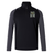 The Lewis County Elks Elite First Layer by Canterbury is a black and dark gray quarter-zip long-sleeve pullover from EMB Canterbury, featuring an “Elks” logo with a moose head on the left chest. Inspired by rugby training tops, this lightweight pullover incorporates VapoDri technology to keep you cool and dry during any activity.