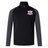 Black and grey Western Carolina University Elite First Layer by Canterbury quarter-zip pullover featuring a Western Carolina Rugby logo on the chest.