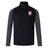 Black and grey Legion Academy Elite First Layer long-sleeve quarter-zip pullover with a Legion Academy SD logo on the chest.