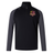 The EMB Canterbury Godzilla Rugby Football Club Elite First Layer is a black and gray long-sleeve quarter-zip pullover featuring VapoDri technology for enhanced moisture management, complete with a maroon and yellow gorilla logo and “GORILLAS” text on the left chest—ideal as a rugby training top or stylish base layer.