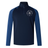 Introducing the New Saint Andrews College Elite First Layer by Canterbury—a navy and blue quarter-zip rugby training top from EMB Canterbury. It features “New Saint Andrews RFC” and a crest logo printed on the left chest, is styled in the signature Canterbury Elite First Layer design, and incorporates advanced VapoDri technology for superior comfort.