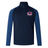 The EMB Canterbury Nebraska Rugby Referee Society Elite First Layer is a navy long-sleeve quarter-zip training top with VapoDri technology and the Nebraska Rugby logo on the left chest.