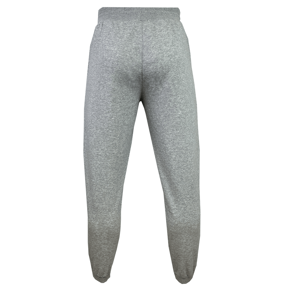 The Canterbury Leisure Sweatpant, offered by Canterbury, features an elastic waistband and cuffs and is made from a sustainable blend of organic cotton, as seen from the back.