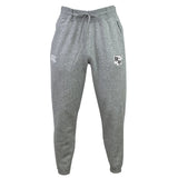 The Rugby Football Club at Christopher Newport University Leisure Sweatpant by Canterbury from EMB Canterbury is carefully made from a sustainable blend, highlighted by gray organic cotton. It features an elastic waistband, drawstring, and cuffed ankles. For added style, the sweatpants showcase a logo on the right leg and another on the left thigh.