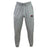 The Snoqualmie Valley Wildcats Leisure Sweatpant by EMB Canterbury is designed with an elastic waistband, a drawstring, and features two front logos: one on the left thigh and a round one near the right pocket. Made from recycled polyester and organic cotton blend.