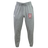Grey recycled polyester fleece Legion Academy Leisure Sweatpant by Canterbury with a drawstring waist, a logo on the right hip, and a red “Legion Academy SD” crest on the left thigh.
