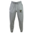 Introducing the Lewis County Elks Leisure Sweatpant by EMB Canterbury: crafted from organic cotton for supreme comfort, these gray sweatpants feature a drawstring waist, a white logo on the left thigh, and an “ELKS” logo with an elk graphic on the right thigh—blending sustainable design with signature style.