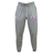 Grey heathered organic cotton Western Carolina University Leisure Sweatpant by Canterbury with a drawstring waist and a Western Carolina Rugby logo on the right thigh.