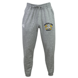 Grey organic cotton Mother Lode Leisure Sweatpant by Canterbury featuring a drawstring waist and a “Mother Lode Rugby” emblem with two crossed pickaxes and a rugby ball.