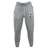 The South Orange County Raptors Leisure Sweatpant by EMB Canterbury is crafted from recycled polyester fleece in gray, featuring a comfortable drawstring waist, an EMB Canterbury logo on the left thigh, and a distinctive Raptors badge on the right thigh, displayed against a plain white background.
