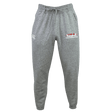 The USA Para Powerlifting Leisure Sweatpant by EMB Canterbury features a drawstring waist, organic cotton fabric, a white logo on the left thigh, and "USA Powerlifting" text with a flag on the right.