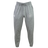 New Saint Andrews College Leisure Sweatpant by EMB Canterbury, featuring a gray recycled polyester fleece blend with a drawstring waistband, white printed graphics on the left thigh, and tapered legs, displayed on a white background.