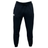 Canterbury Leisure Sweatpant in black with an elastic waistband and drawstring, crafted from a sustainable blend. A white Canterbury logo is present on the left thigh.