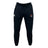 The Snoqualmie Valley Wildcats Leisure Sweatpant by EMB Canterbury features a drawstring waist and is crafted from recycled polyester. It showcases a white "CCC" logo on the left leg and a circular red and white emblem on the right.