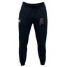 Black Aging Alabama Rugby Players Leisure Sweatpant by EMB Canterbury featuring the Alabama state outline logo with a golfer silhouette.