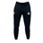 The SWFL Lady Hammerheads Leisure Sweatpant by WRS Canterbury are black joggers with a drawstring waist, made from organic cotton, featuring dual upper thigh logos and shown on a plain white background.