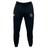 The Birmingham Iron Women's Football Leisure Sweatpant by EMB Canterbury features a drawstring waist, organic cotton comfort, a white "CCC" logo on the left thigh, and a crest with "RON" and red lion on the right. Stylish and sustainable.