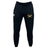Black organic cotton Mother Lode Leisure Sweatpant by Canterbury featuring a drawstring waist, a logo on the right hip, and a Mother Lode Rugby emblem on the left thigh.