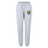 The RVA T.R.C. Women’s Leisure Sweatpant by EMB Canterbury features a light gray design with a comfortable drawstring waist, side pockets, and an RVA badge logo on the left thigh. Made from soft organic cotton sweatpants material, it offers all-day comfort.
