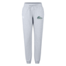 Light gray University of New Hampshire Women’s Leisure Sweatpant by Canterbury featuring a drawstring waist, ribbed cuffs, and a rugby logo on the left hip.