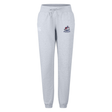 Light gray SUNY Maritime Men’s Rugby Women’s Leisure Sweatpant by Canterbury featuring a drawstring waist, ribbed cuffs, and a Maritime Rugby logo on the hip.