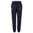 Navy blue EMB Canterbury Aging Alabama Rugby Players Women’s Leisure Sweatpant featuring a logo of an Alabama outline and a figure playing lacrosse on the left thigh.