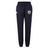 The South Orange County Raptors Women’s Leisure Sweatpant by Canterbury features a navy blue design with an elastic waistband, adjustable drawstring, and two embroidered logos on the front. Crafted by EMB Canterbury from soft organic cotton, these sweatpants offer all-day comfort.