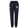 The South Orange County Raptors Women’s Leisure Sweatpant by Canterbury features a navy blue design with an elastic waistband, adjustable drawstring, and two embroidered logos on the front. Crafted by EMB Canterbury from soft organic cotton, these sweatpants offer all-day comfort.